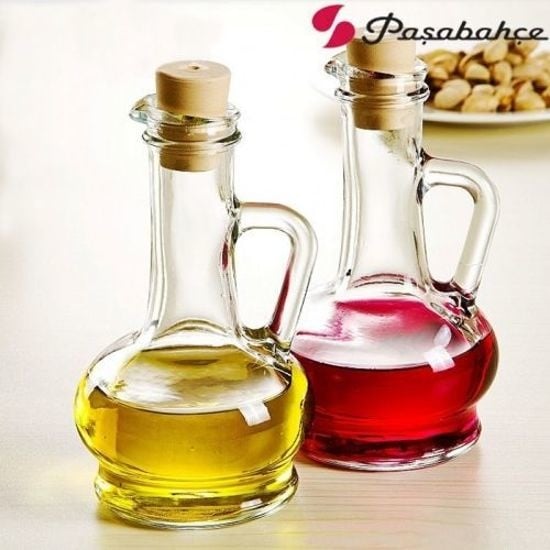 Olivia Olie- en Azijnset- Handvat - Glas - 2st - 260ml