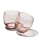 Pasabahce Barrel - Roze Glazen - Set van 3 - 340 ml
