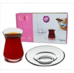 Pasabahce Turkse theeglazen & schoteltjes 160ml (12 dlg) - Glass4you
