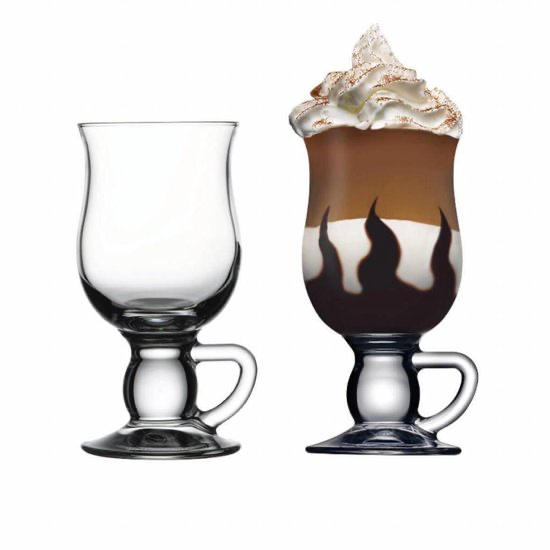 Theseus toevoegen aan ondersteboven Irish Coffee glazen (2x) – EkselansOnline.com