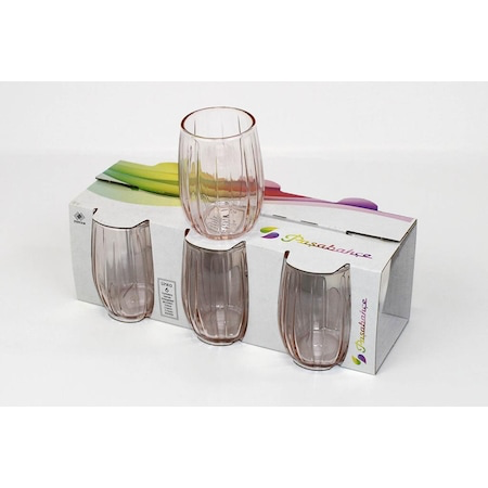 Pasabahce Linka - Roze Glazen - Set van 6 115 ml – EkselansOnline.com
