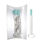 Un-Cam - Blauwe Glazen Theelepels - Set van 6