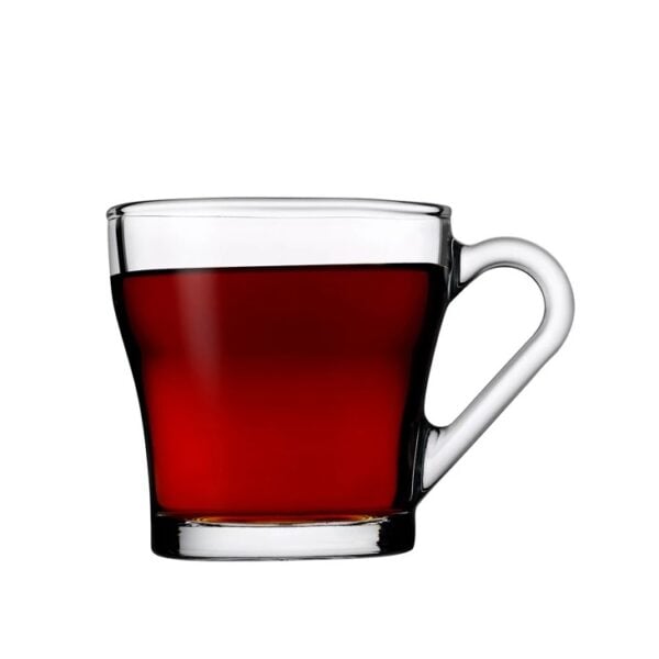 Pasabahce Chroma - Koffie/Theeglazen Met Oor - 205 ml - Set van 2