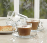 Pasabahce Vela - Set Espresso kopjes + Schoteltjes - 80 ml - Set van 6