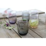 Pasabahce Linka - Zwarte Drinkglazen - 240 ML -Ę Set van 3