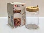 Pasabahce Woody - Voorraadpot Met Bamboe Deksel - 860 ML - Afbeelding 2