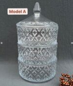 Delisoga - 3-Laags Suikerpot - Crystal-Clear