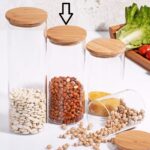 Cambu - Glazen Kruidenpot Met Bamboe Deksel - 400 ML