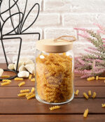 Pasabahce Woody - Voorraadpot Met Bamboe Deksel - 860 ML - Middelformaat