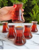 Pasabahce Nude - Handgemaakte Turkse Theeglazen - Set van 6 - 155 ML
