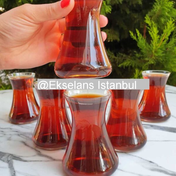 Pasabahce Nude - Handgemaakte Turkse Theeglazen - Set van 6 - 155 ML