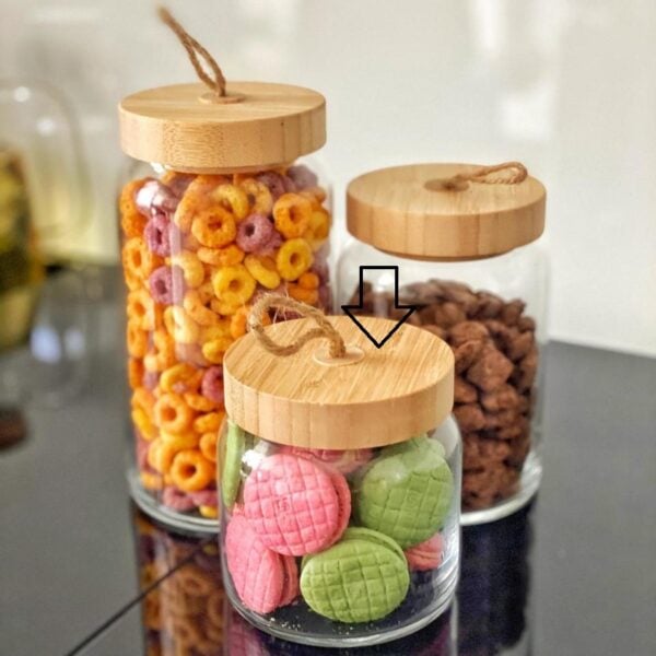 Woody - Voorraadpot Met Bamboe Deksel - 575 ML
