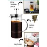 Cambu - 3 in 1- Maatbeker - Borosilicaat Theepot - French Press - 600ml – Image 3