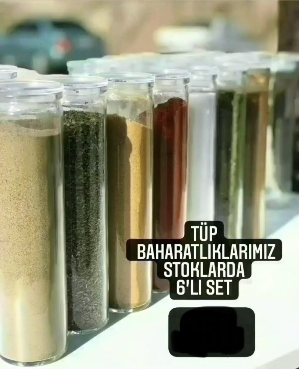 Sisecam Glazen Buis Kruidenpot - Cam Tüp Baharatlik - 6 adet/ 6 stuks - Görsel 4