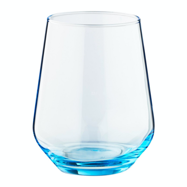 Pasabahce Alegra - Turqouise Waterglazen - Set van 3 - 425 ML