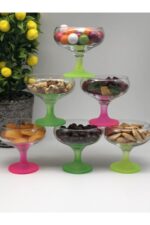 Pasabahce Summer Time - Gekleurde Ijscoupe - Set van 3