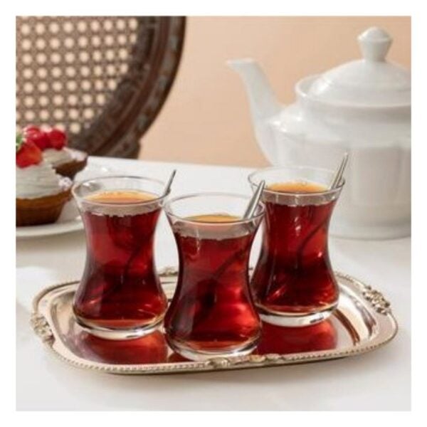 Pasabahce Vefa - Turkse Theeglazen - Set van 6 - 130 ML