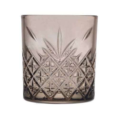 Pasabahce Timeless Tumbler Đ Zwarte Glazen Đ Set van 4 Đ 345 ml