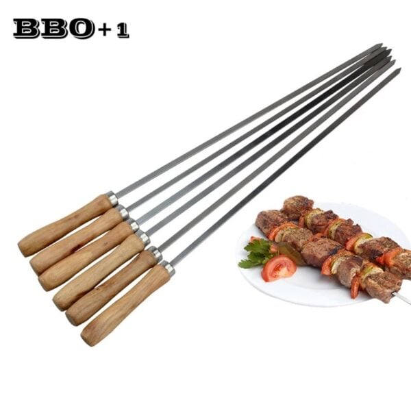 BBQ spiezen | 46cm | Adana/Urfa Sis | RVS/ Paslanmaz| Mangal Sis | 6 adet/ 6 stuks