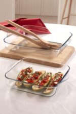 Borcam 59854 - Vierkante Ovenschaal Met Deksel - 1040 ML