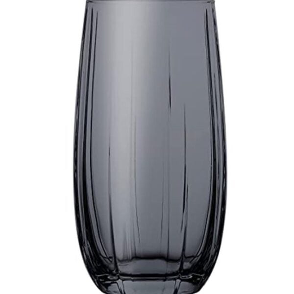 Pasabahce Linka - Zwarte Longdrink/Drinkglazen - Set van 3 - 500 ML