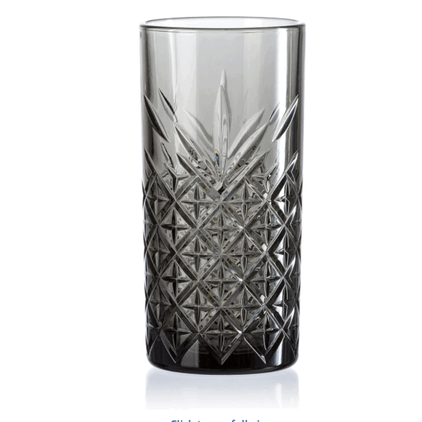 Pasabahce Timeless - Zwarte Longdrink - Set van 4 - 450 ML