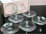 Pasabahce Dantel - Glazen Turkse Thee Onderzetters - Set van 6 - 123 mm