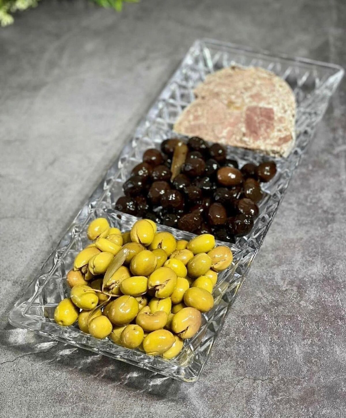 Handmade Kristal - Glazen Serveerbord - Diep - 3-delig - 39 x 15 cm – Image 2