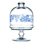 Pasabahce Royal Blue - Glazen Voorraadpot Op Voet - 110 mm
