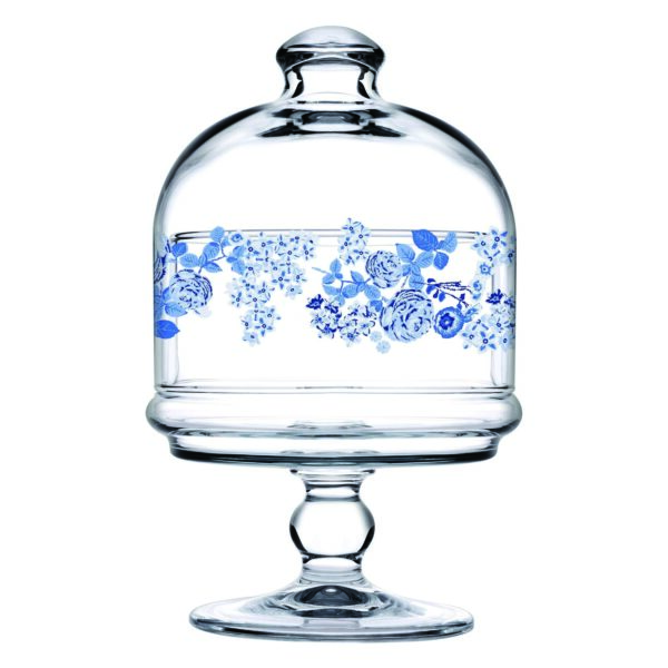 Pasabahce Royal Blue - Glazen Voorraadpot Op Voet - 110 mm