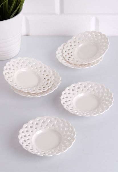 Bondy - Porseleinen Theeonderzetters - Set van 6