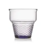 Pasabahce Mini Cornet - Paarse Glazen Ijshouders - Set van 3
