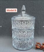 Delisoga - 3-Laags Suikerpot - Glas