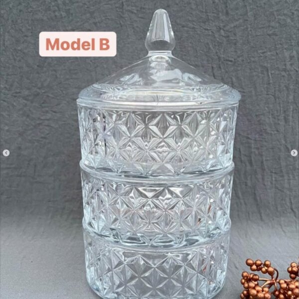 Delisoga - 3-Laags Suikerpot - Glas