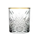 Pasabahce Timeless Tumbler - Golden Touch - Glazen - Set van 4 - 345 ML