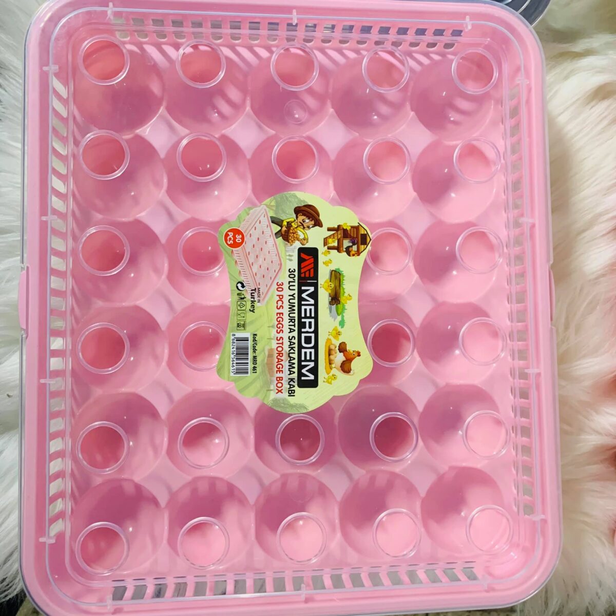 Merdem - Roze Ei-Organizer - 30 eieren - Afbeelding 1