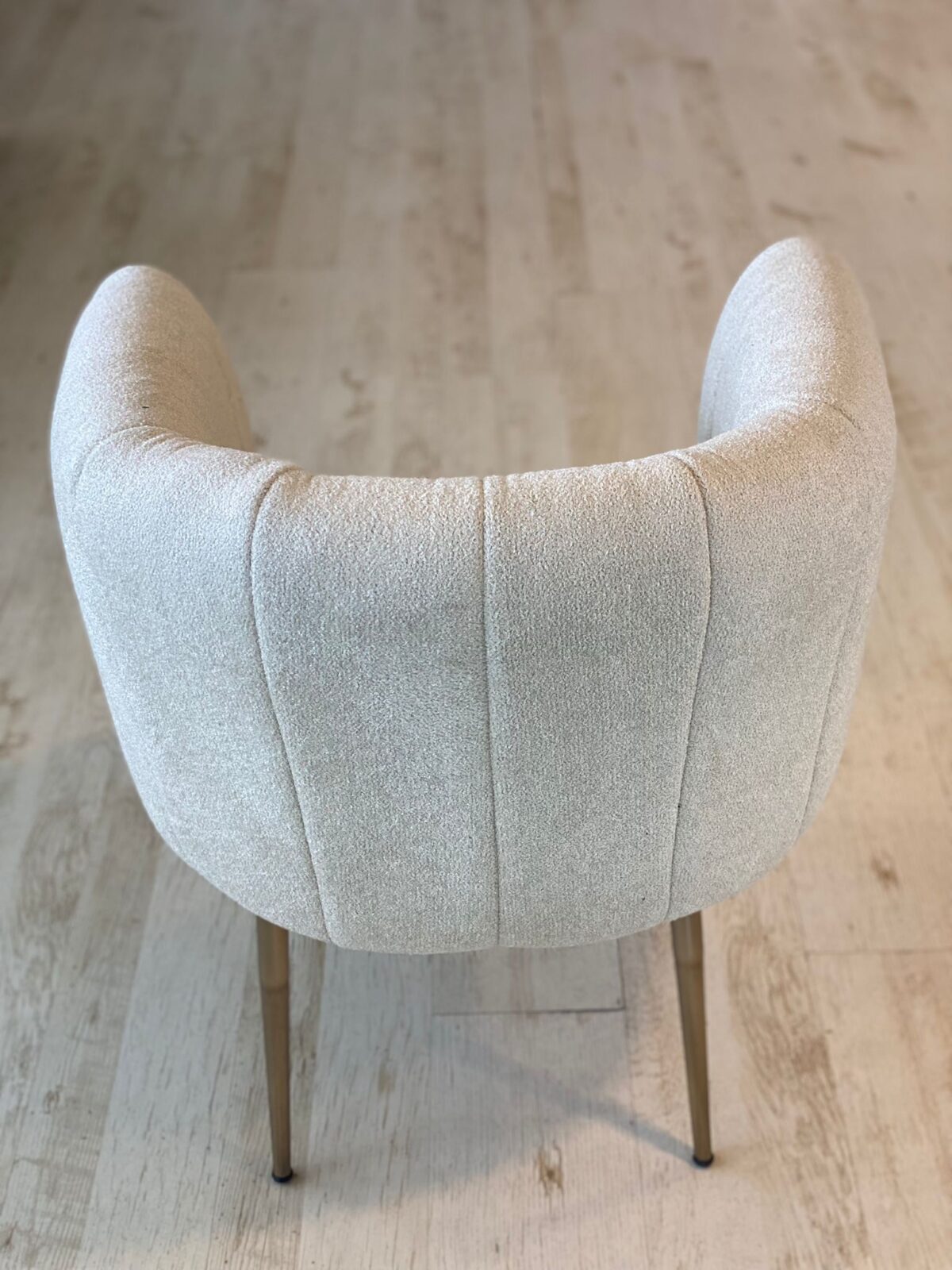 Teddystof Stoelen - Metalen Poten - Wit - Image 3