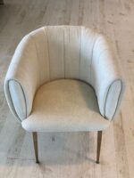 Teddystof Stoelen - Metalen Poten - Wit - Image 2