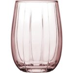 Pasabahce Linka - Kleine Roze Waterglas/Waterglazen - 240 ml - Set van 3