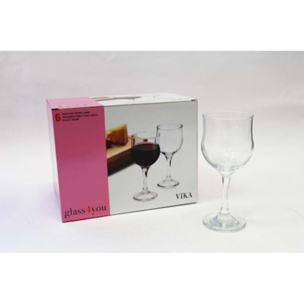 Glass - Vika - Glazen Op Voet - Set van 6 - 315 ml
