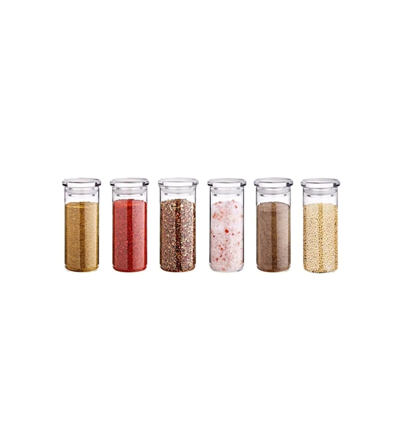 - Kruidenpotjes - Set van 4 - 150 ML - Borosilicaatglas - 12,5 hoog – EkselansOnline.com