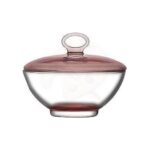 Pasabahce Aqua - Roze Suikerpot - 130 mm