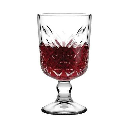 Pasabahce Timeless - Wijnglazen Op Voet - Set van 4 - 330 ml