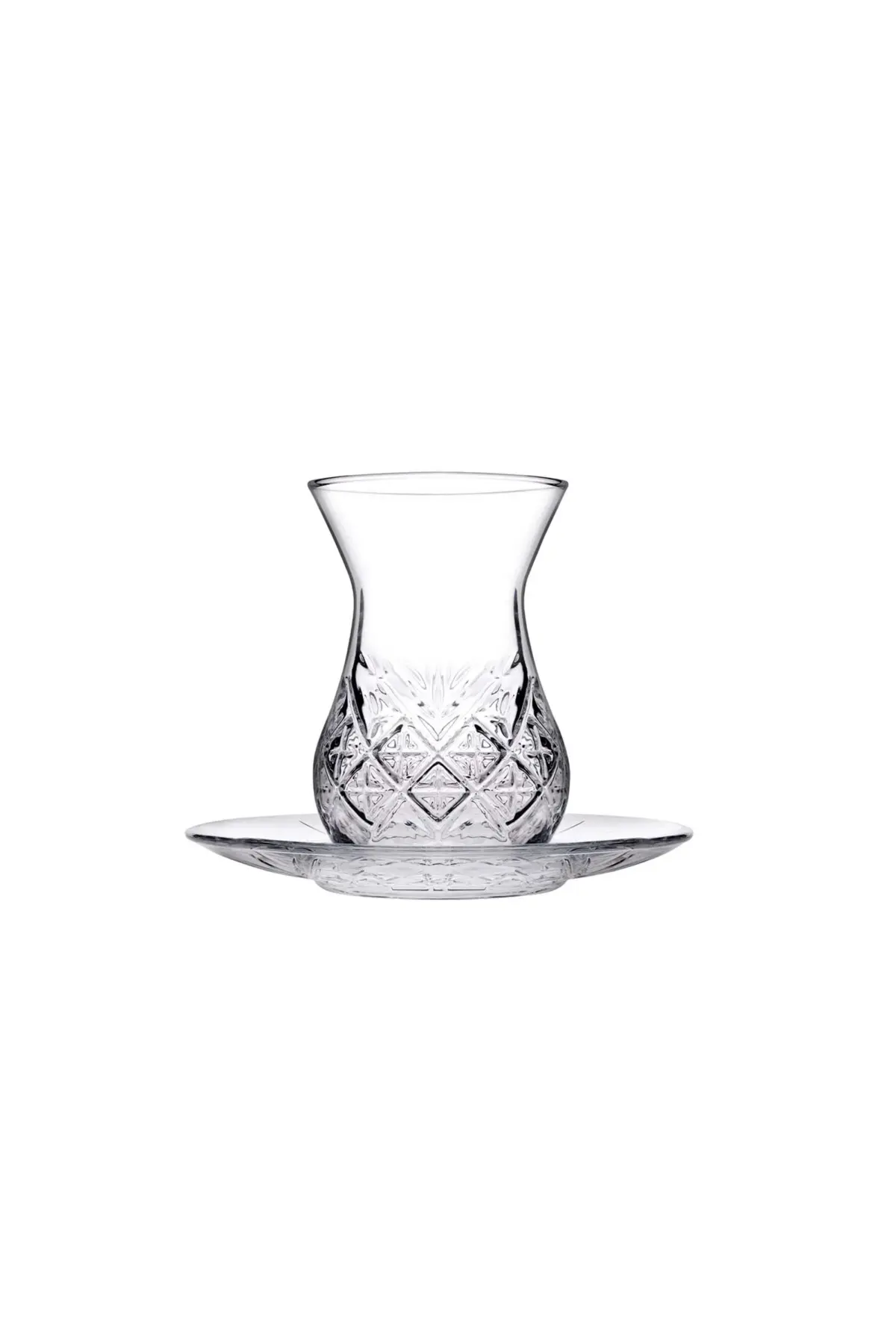 Pasabahce Timeless Đ Turkse Theeglazen Met Onderzetters Đ 12 delig Đ 155 ML – Image 1