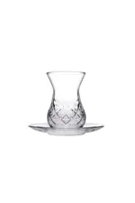 Pasabahce Timeless Đ Turkse Theeglazen Met Onderzetters Đ 12 delig Đ 155 ML