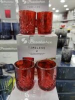 Pasabahce Timeless – Rode Shotglazen – 62 ML – Set van 4 - Görsel 2