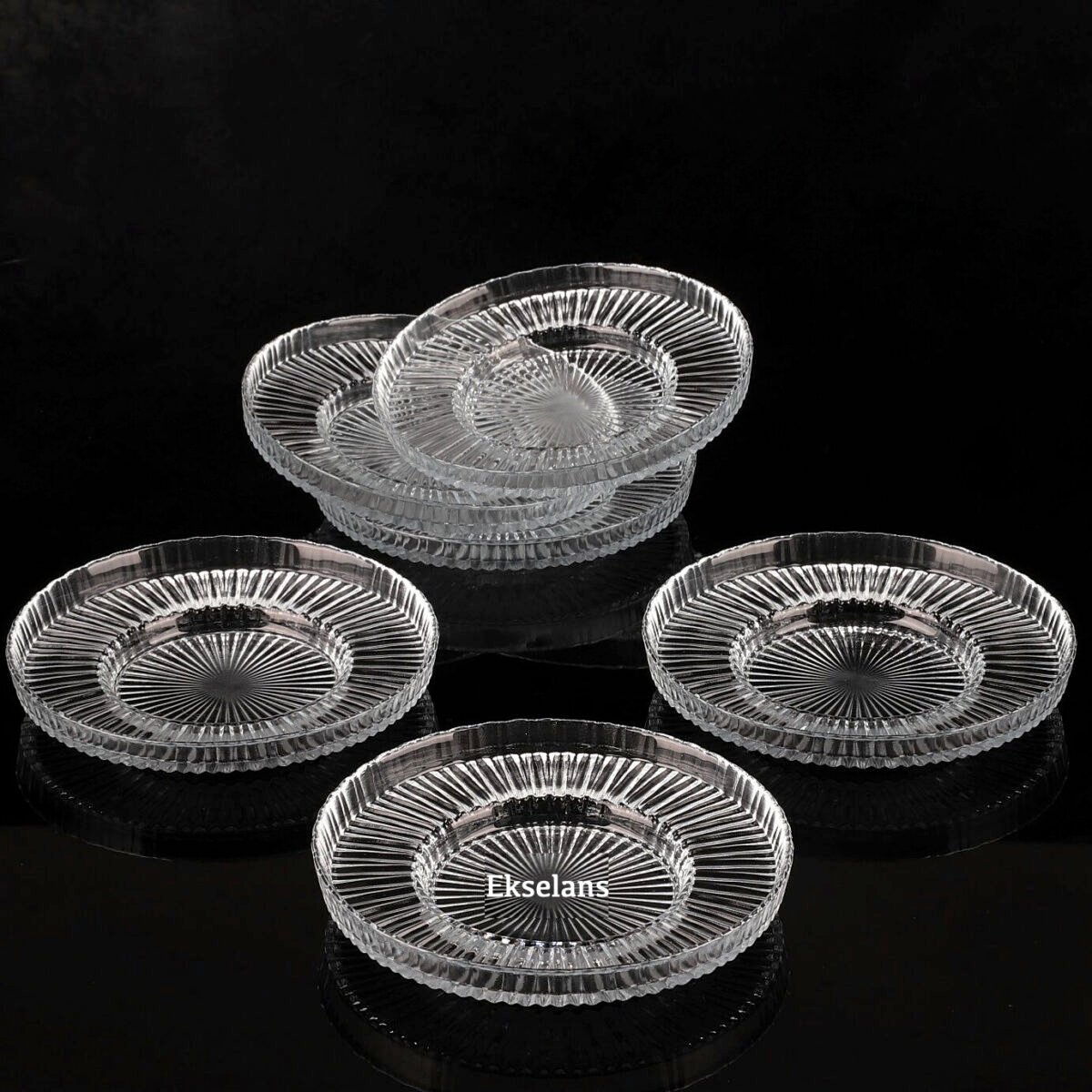 Ekselans - Elysia Model Thee Onderzetter- Glas - Set van 6 – Image 2