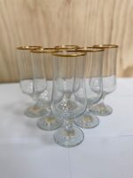 Pasabahce - Glazen Op Voet - Met Gouden Rand - Set van 6 – Image 2