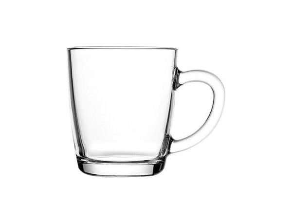 Pasabahce Basic - Theeglazen Met Oor - Set van 2 - 340 ml