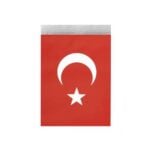 Turkse Vlag - Middelformaat - 48 cm x 76 cm - Zonder Stok